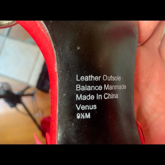 STYLE & CO. red ribbon 👠 heels - Picture 9 of 14